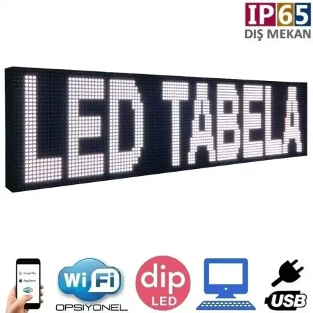 192x64 cm Beyaz LED Tabela Fiyatı ve Özellikleri