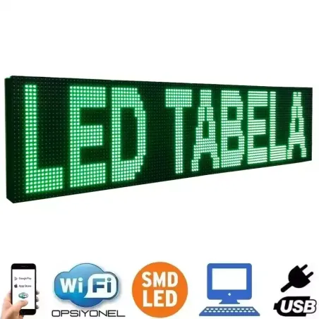 224x48 cm Yeşil SMD LED Tabela Fiyatı ve Özellikleri