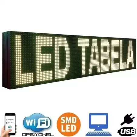 96x64 cm Çift Taraflı Sarı SMD LED Tabela Fiyatı ve Özellikleri