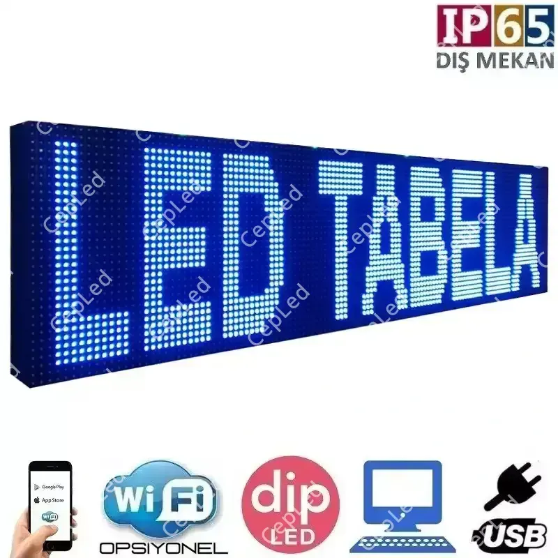 64x64 cm Mavi LED Tabela Fiyatı ve Özellikleri 64x64 cm Mavi LED Tabela Fiyatı ve Özellikleri