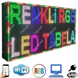64x32 cm Çift Taraflı Renkli LED Tabela Fiyatı ve Özellikleri